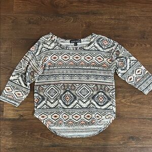 Almost Famous Tribal Print Aztec Print Shirt | Tribal Print | Bohemian | Aztec